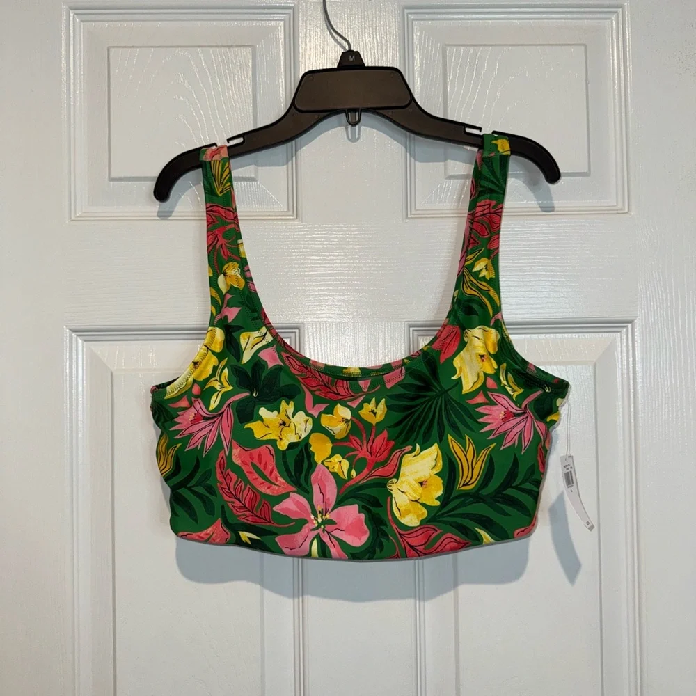 Old Navy Green Floral Bikini Set. NWT. Size L/XL - Picture 2 of 9